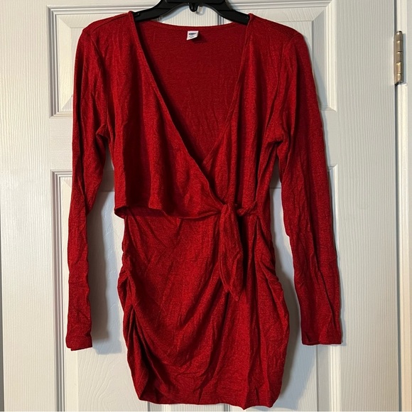 Red Maternity Sweater - Picture 1 of 4